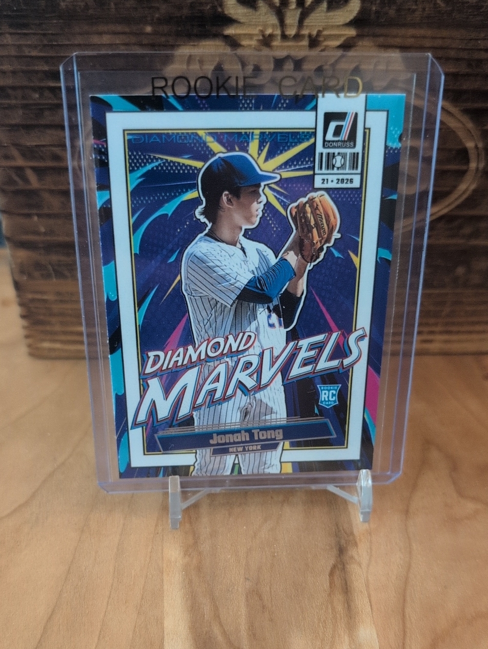 2026 Donruss Jonah Tong Diamond Marvels Rookie Card Mets
